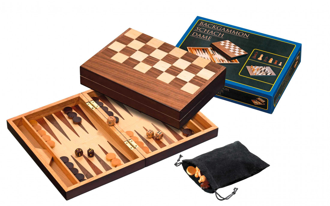 Schaak/Backgammon Kassette Veld 32 mm, Koningshoogte 65 mm