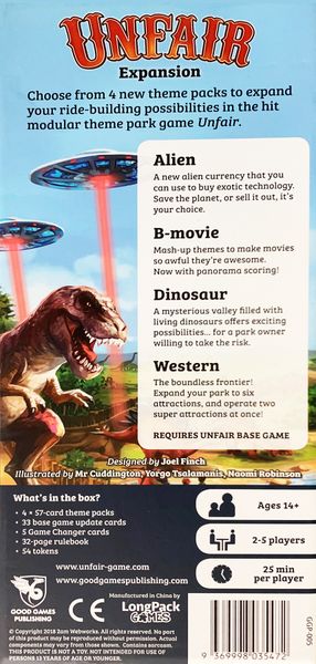 Unfair Expansion: Alien B-movie Dinosaur Western