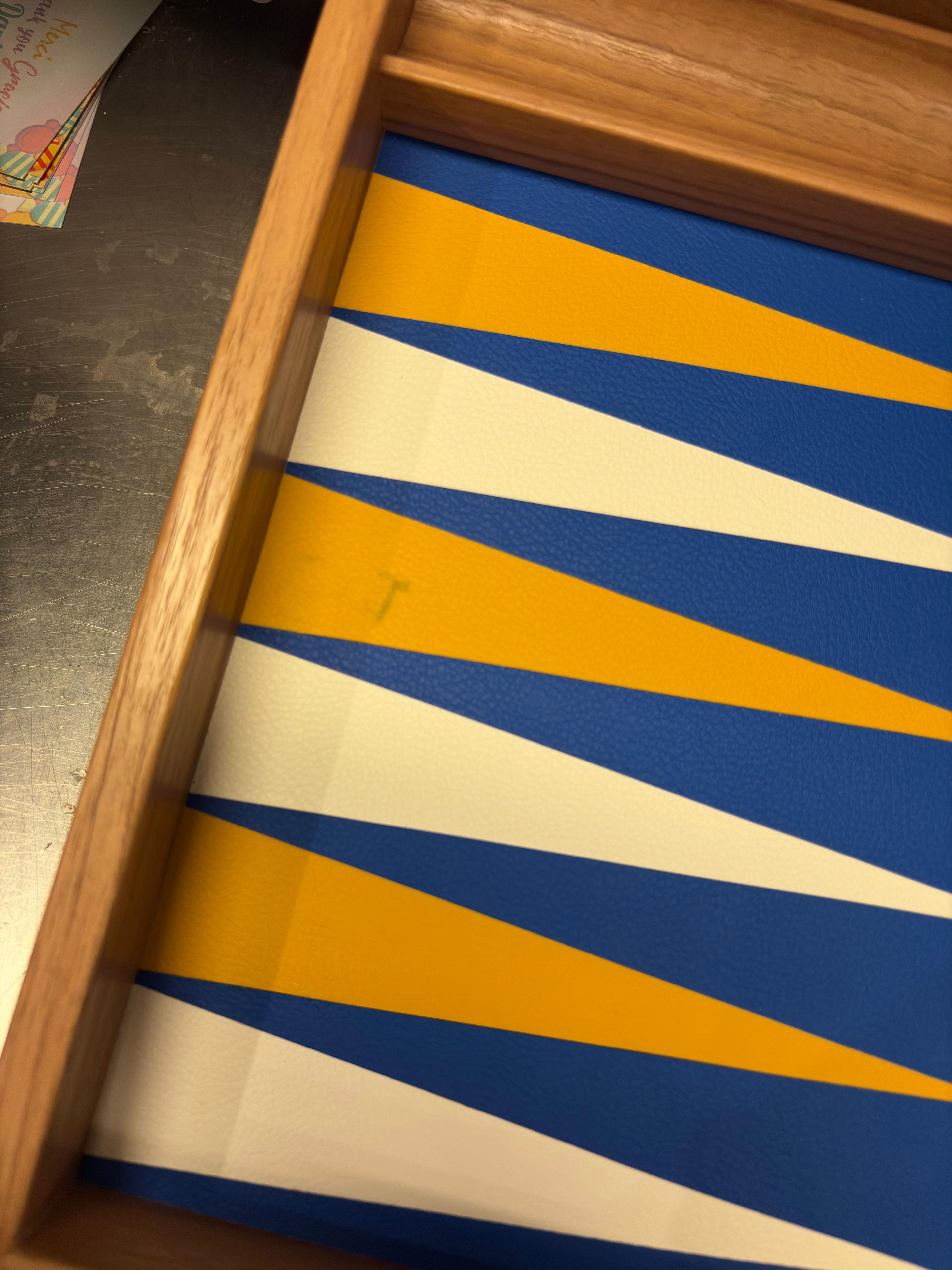 Backgammon: Royal Blue - Large (Vlekje op bord)