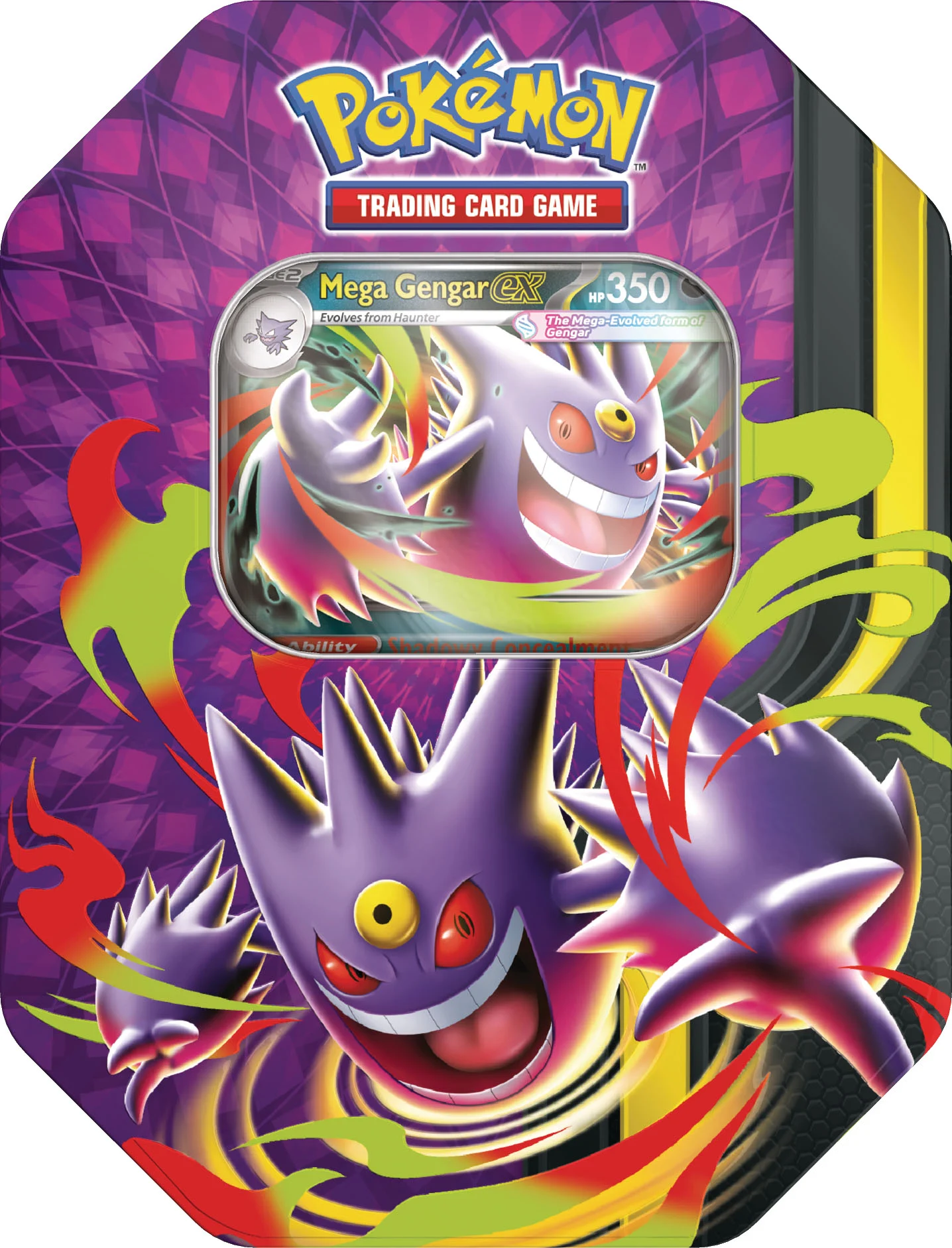 Pokemon: Mega Moonlit ex Tin - Mega Gengar ex