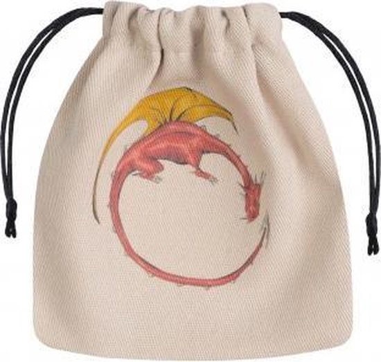 Dragon Beige & multicolor Dice Bag