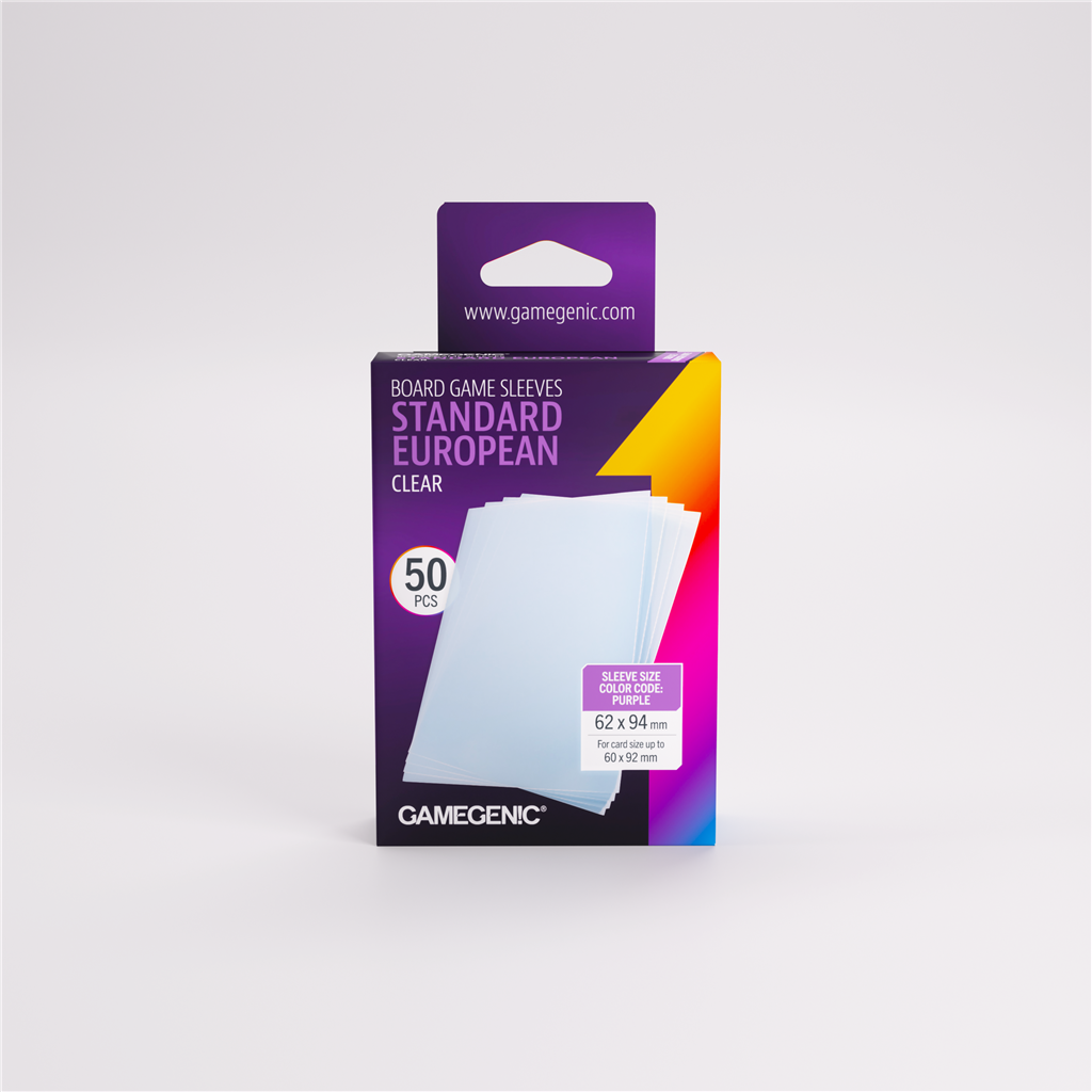 Sleeves: Prime Standard European-Sized 62x94mm (50)