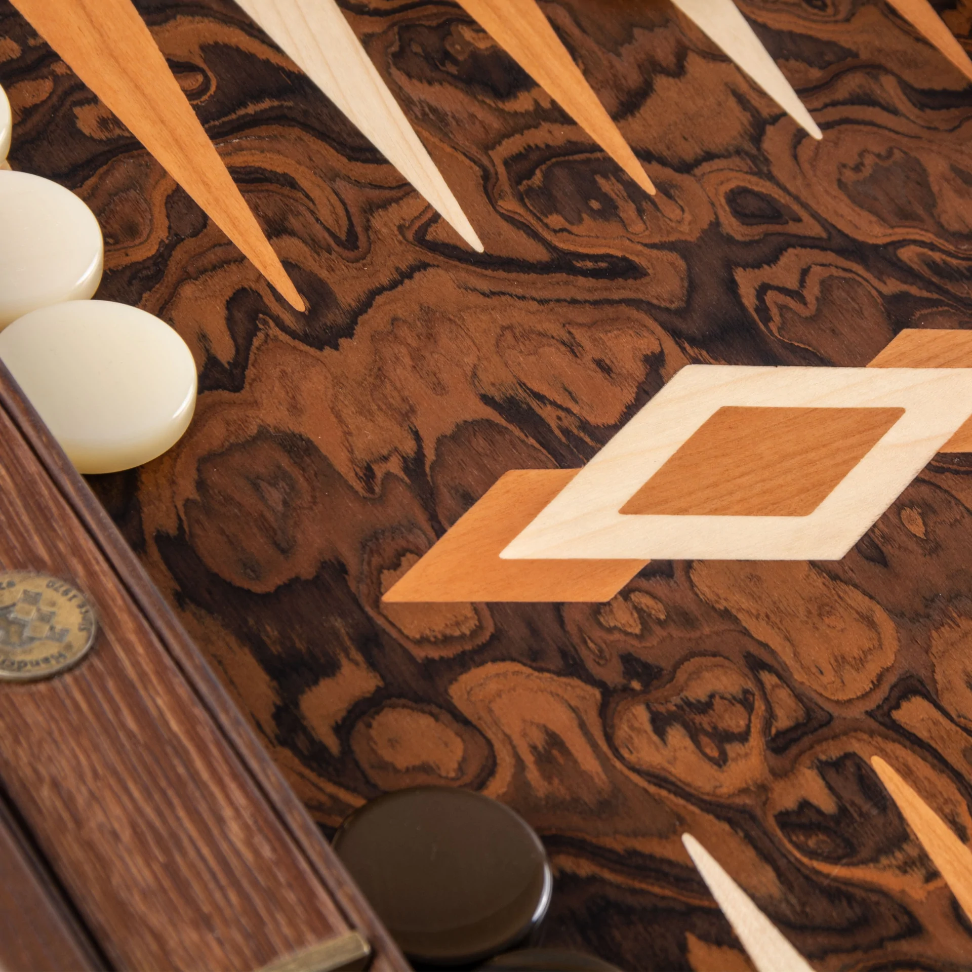 Backgammon: California Walnut Burl