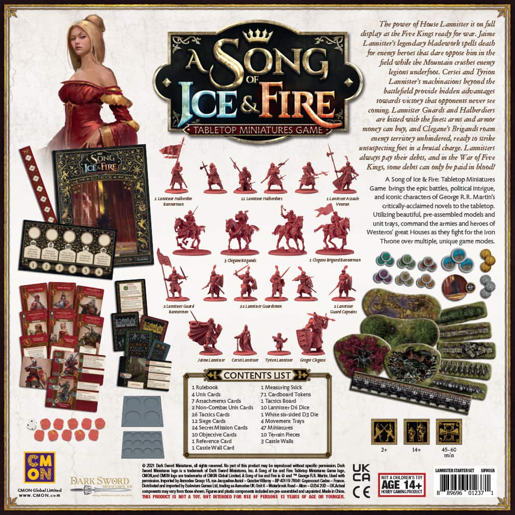 A Song Of Ice And Fire - Lannister Starter Set