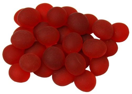 Glass Gaming Stones - Crystal Red Frosted (40+)