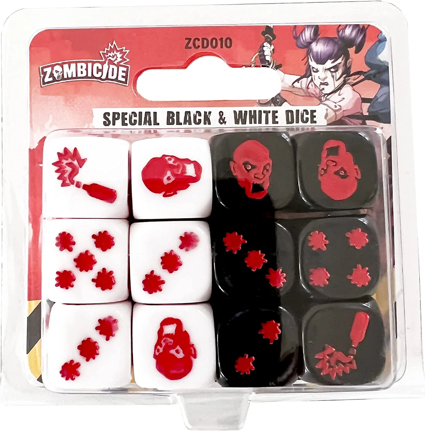 Zombicide 2nd Edition Special Black/White Dice