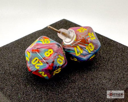 Stud Earrings Festive Mosaic Mini-Poly D20