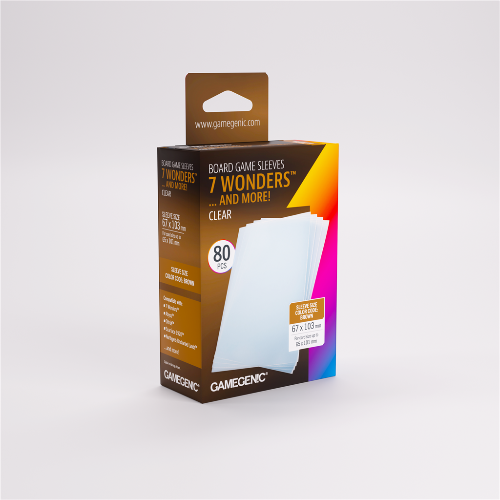 Sleeves: Prime Board Game 7 Wonders 67x103 (80)