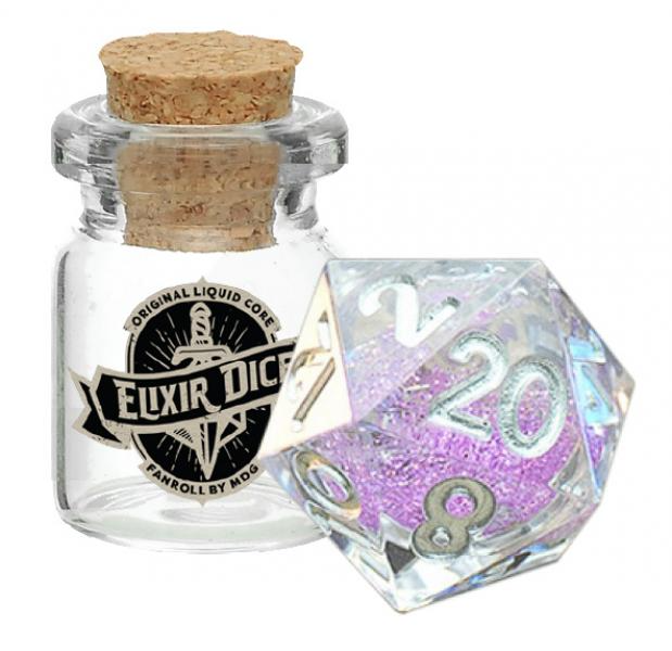 D20 Elixir Liquid Core Dice Sorcerous Swirl