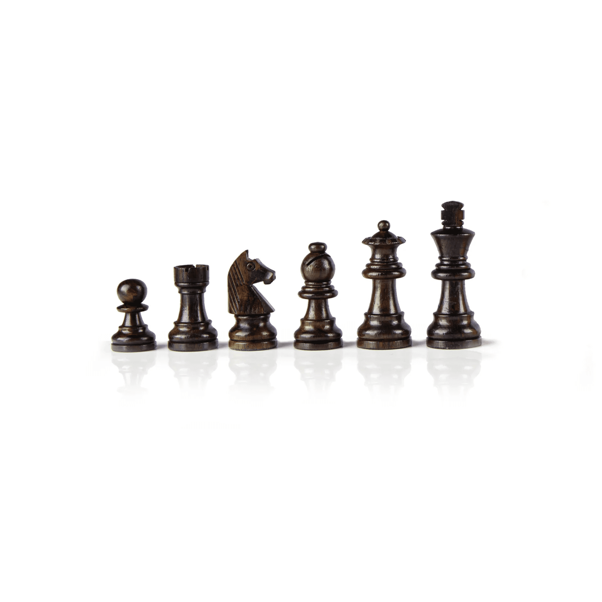 Staunton houten schaakstukken - Koningshoogte 9.5 cm Staunton houten schaakstukken - Koningshoogte 9.5 cm