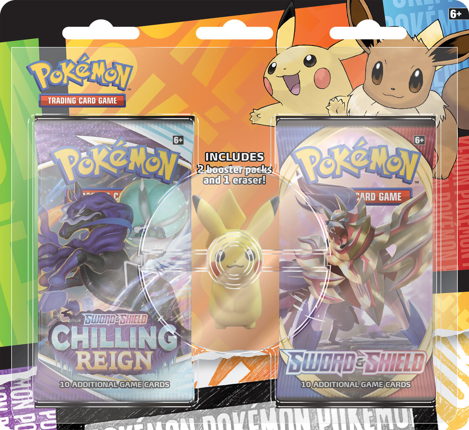 Pokemon: Back to School Eraser Blister Set - Pikachu