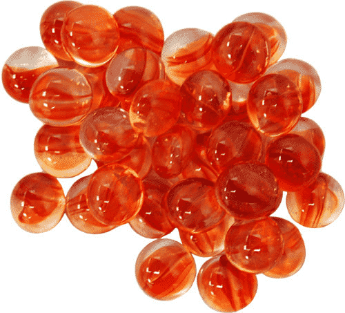 Glass Gaming Stones - Catseye Red (40+)