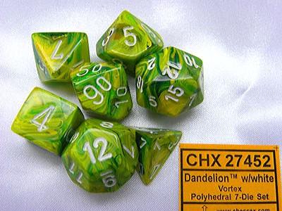 Signature Vortex Dandelion w/white polydice set