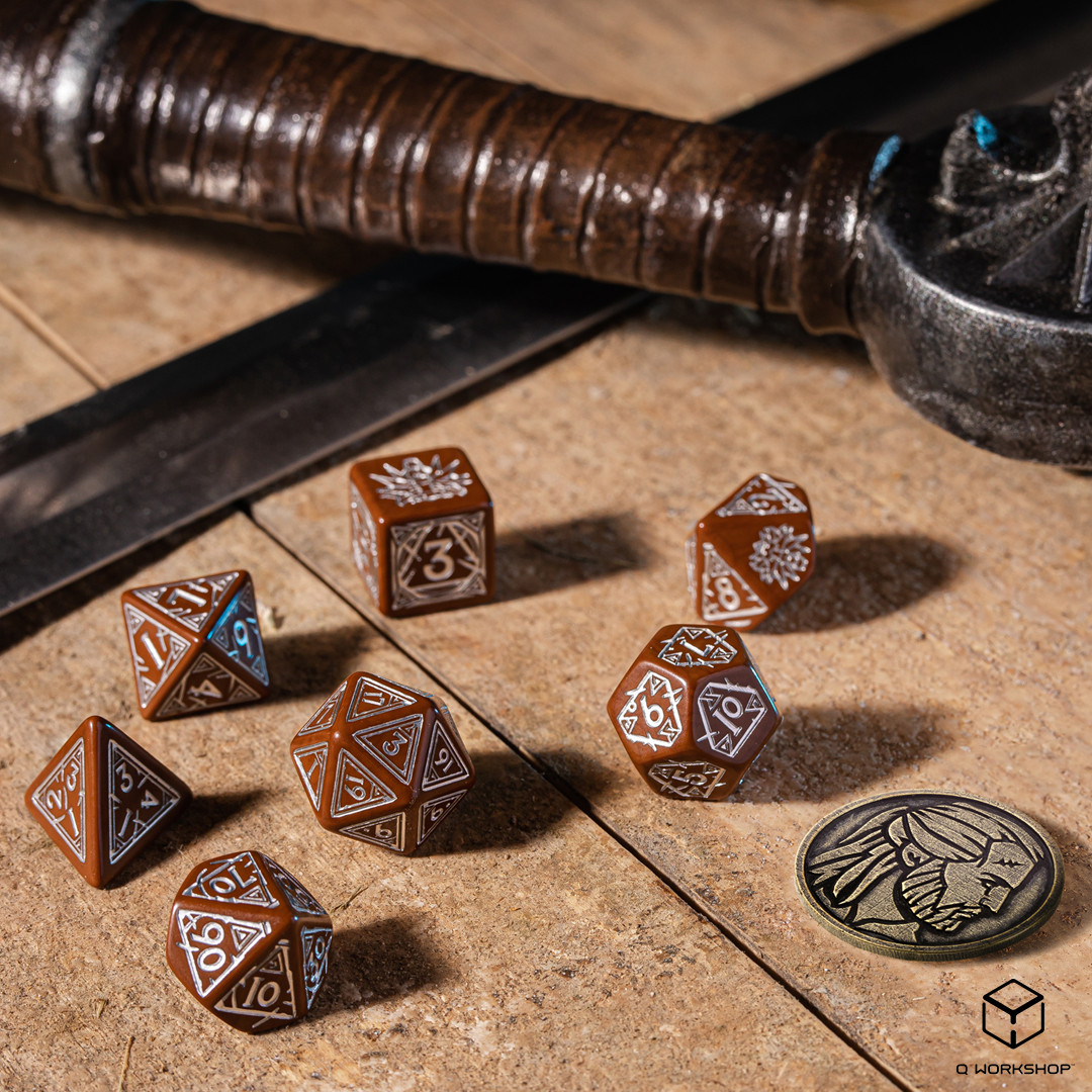 The Witcher Dice Set Geralt - The Roach's companion