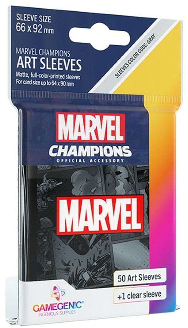 Sleeves: Marvel Champions - Marvel Black (50+1)