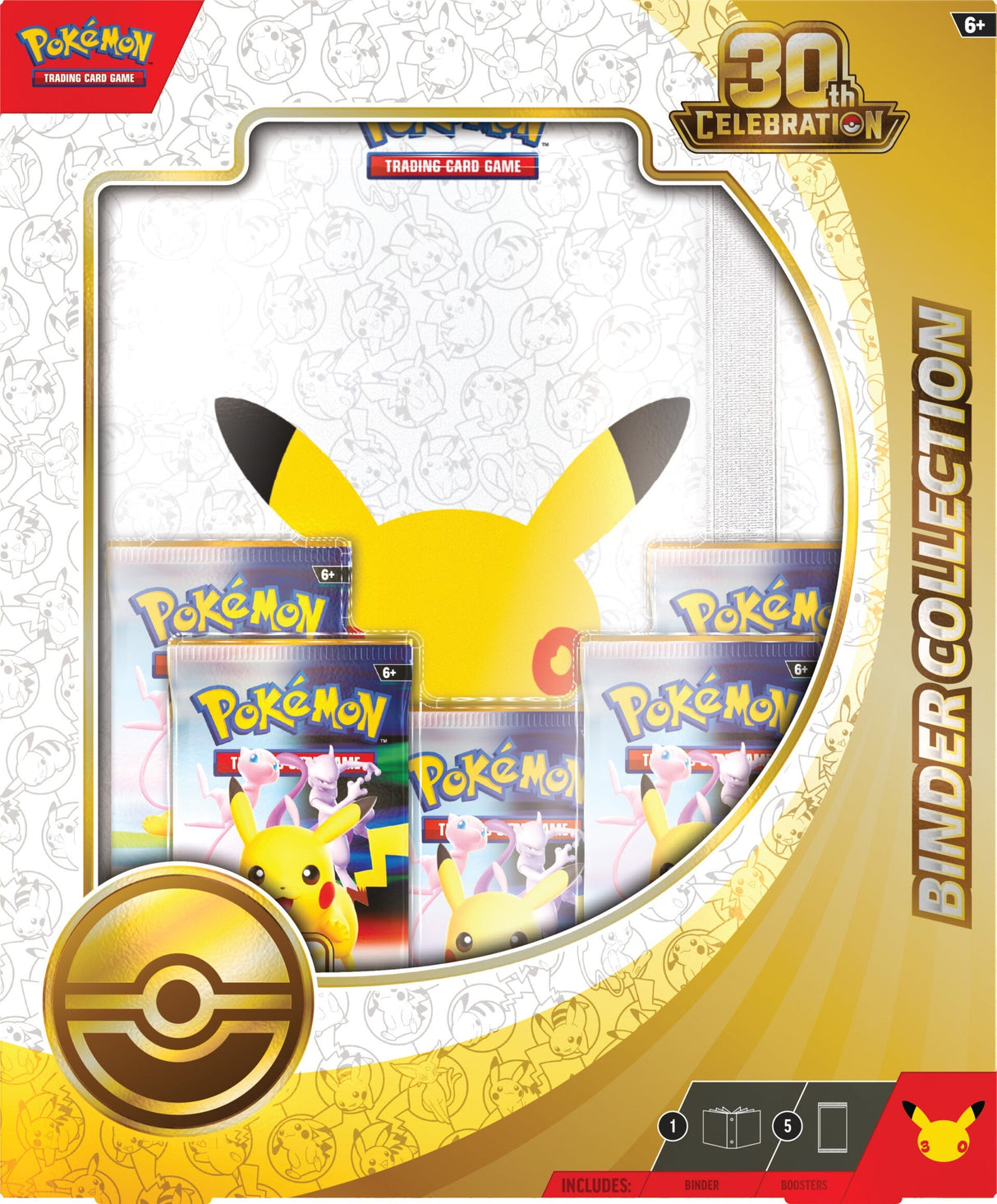 Pokemon 30th Celebration - Binder Collection (5 boosters)