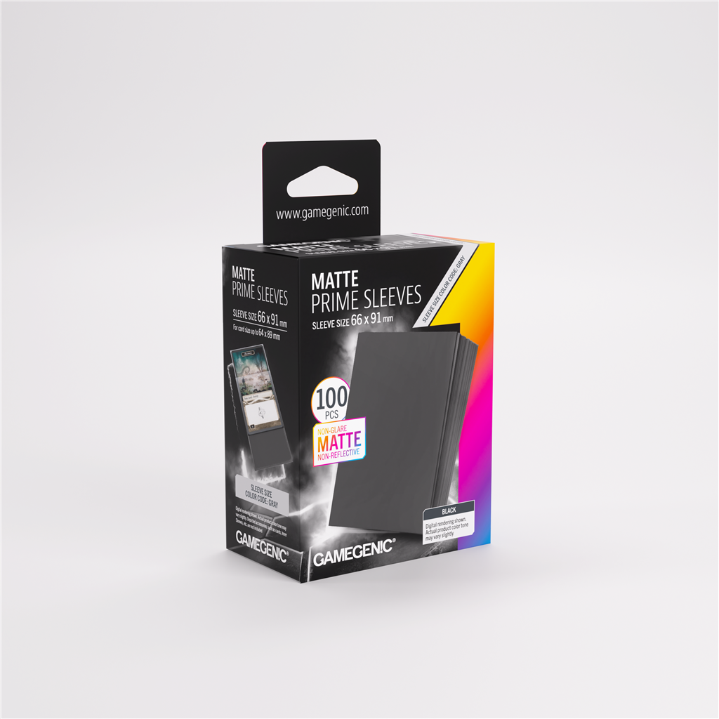 Sleeves: Pack Matte Prime Black 66x91mm (100)
