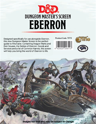 Dungeons & Dragons DM Screen Eberron