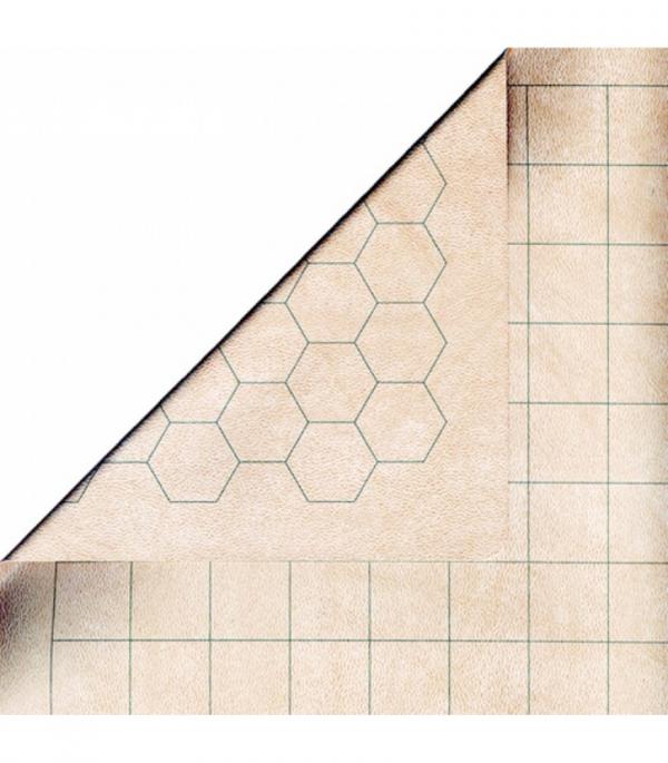 Reversible Battlemat klein (1 inch grote hexes en vierkanten)