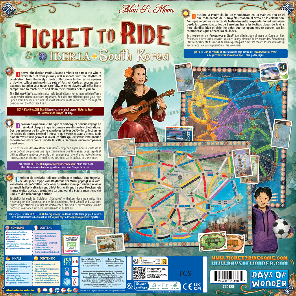 Ticket to Ride - Iberia/South Korea Ticket to Ride - Iberia/South Korea