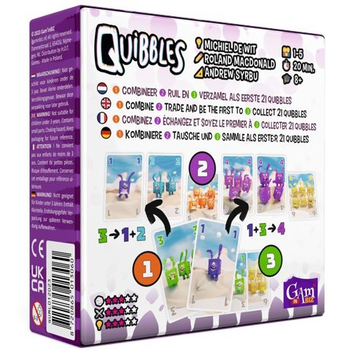 Quibbles Kaartspel NL/EN/FR/DE