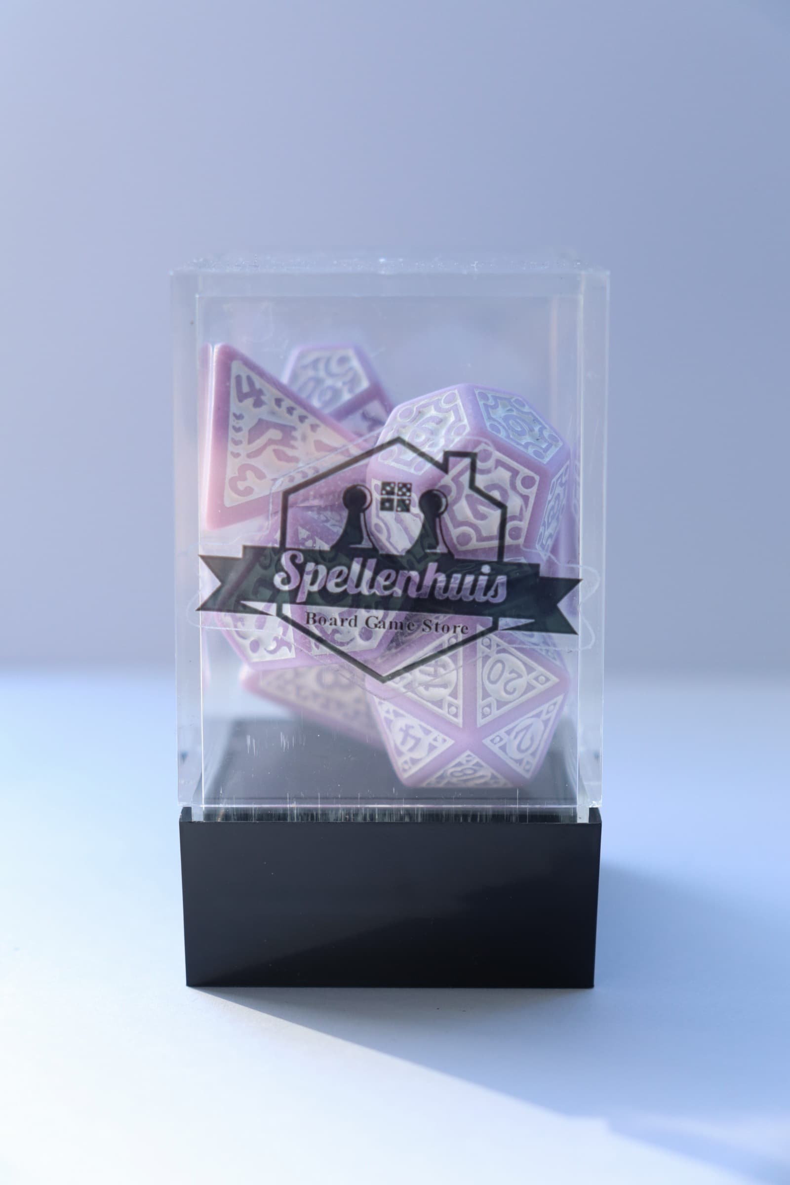 RPG Dice set (7) Purple decorated