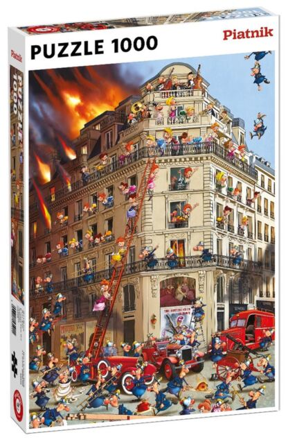 Puzzel Brandweer Comic - 1000 stukjes