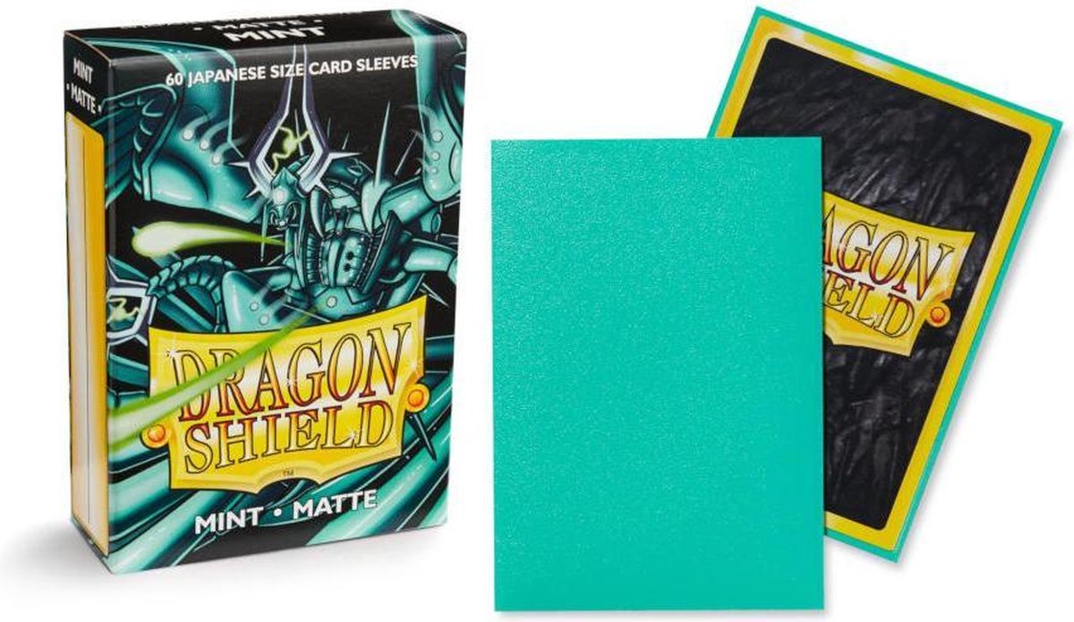 Dragon Shield Small Sleeves - Japanese Matte Mint (60 Sleeves) Dragon Shield Small Sleeves - Japanese Matte Mint (60 Sleeves)