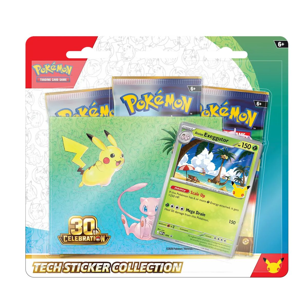 Pokemon 30th Celebration - Tech Sticker Box: Alolan Exeggutor