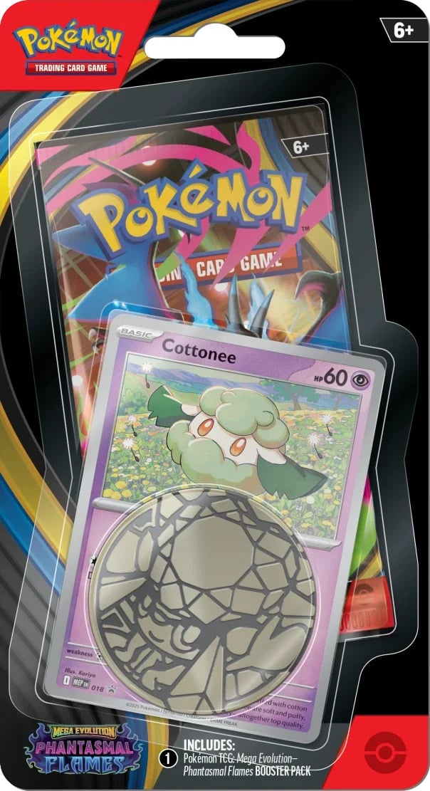 Pokemon: Mega Evolution Phantasmal Flames - Checklane blister: Cottonee