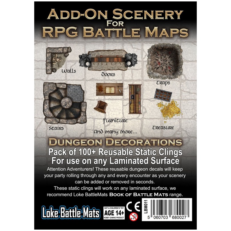 Add-On Scenery for RPG Maps - Dungeon Decorations