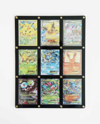 9-Card Black Frame Screwdown Holder