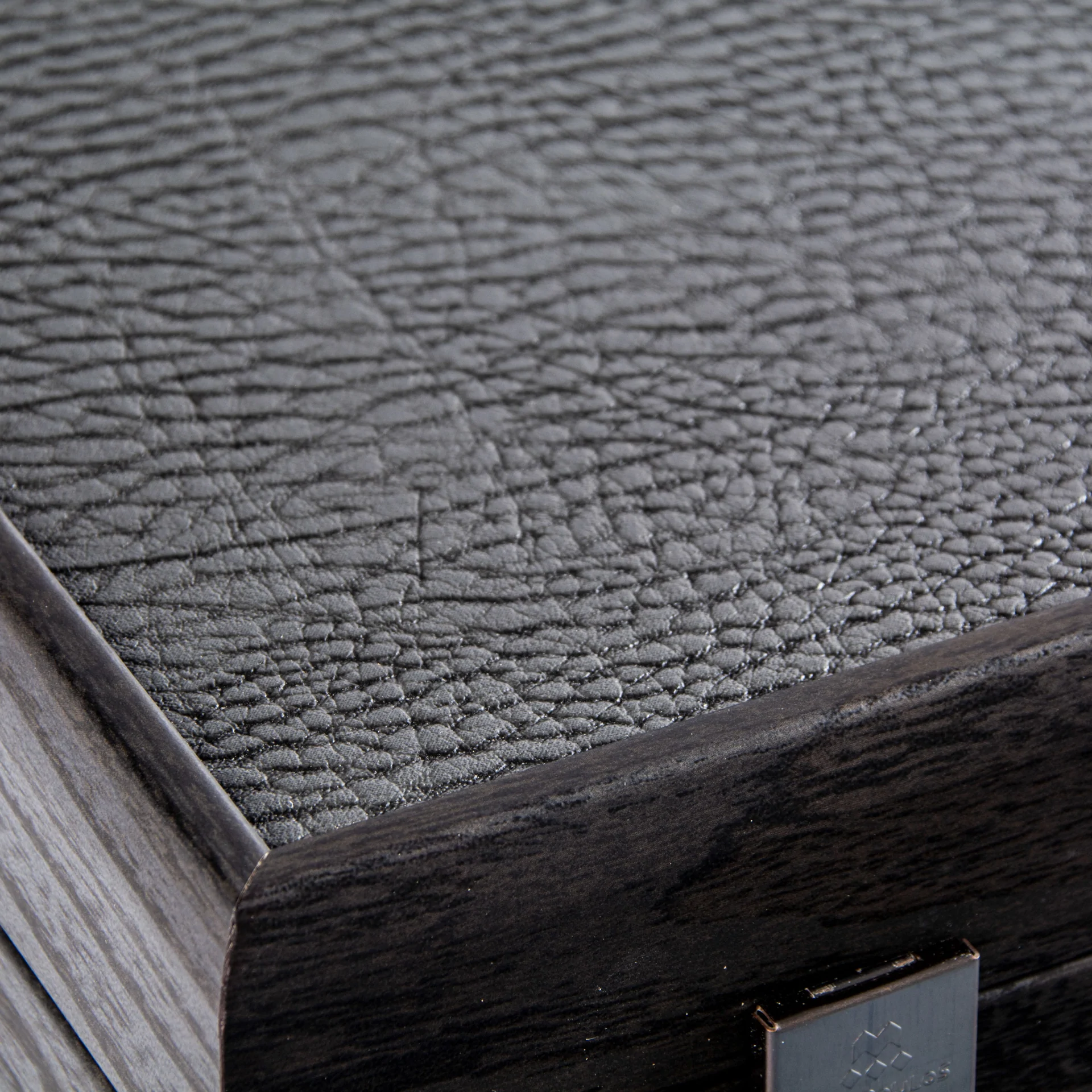 Backgammon Black Inlaid Leatherette