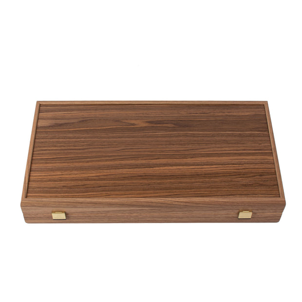 Handgemaakte backgammon-set van Amerikaans notenhout - elegant inlegwerkontwerp