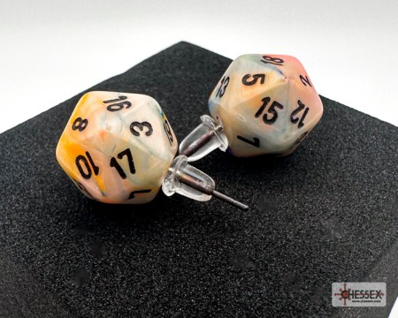 Stud Earrings Festive Circus Mini-Poly D20