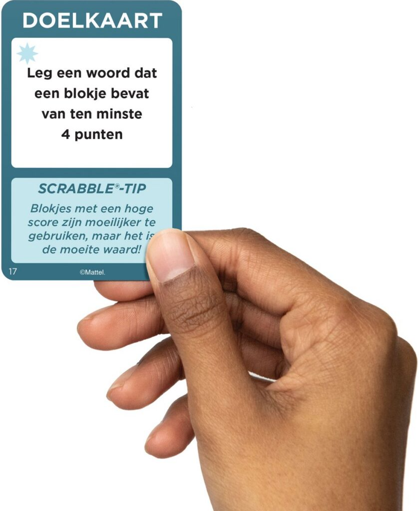 Scrabble met houtblokjes