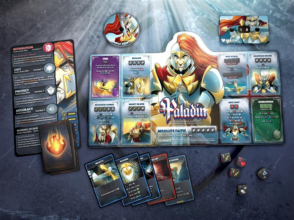 Dice Throne S1 ReRolled Monk vs Paladin