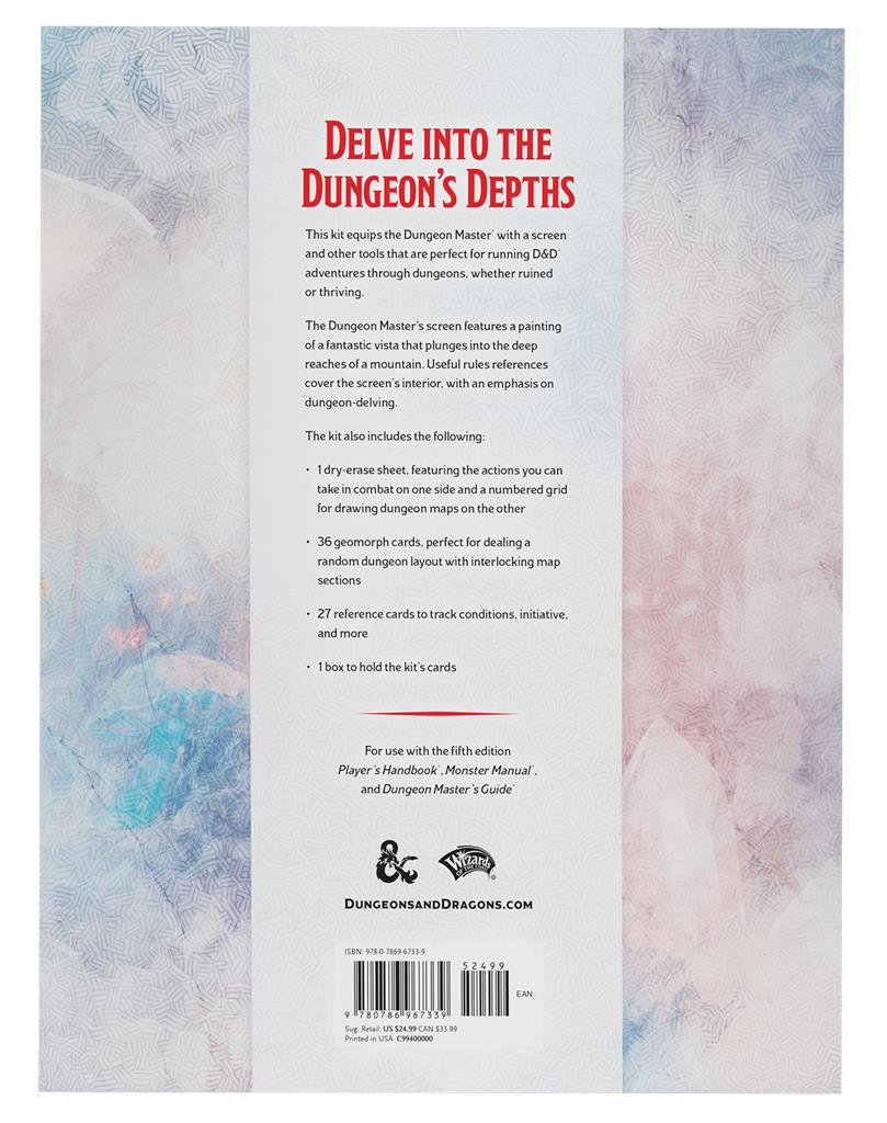 D&D 5.0: Dungeon Master's Screen Wilderness Kit Dungeon Kit