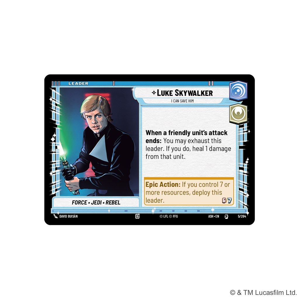 Star Wars: Unlimited - Ashes of the Empire - Spotlight Deck: Luke Skywalker