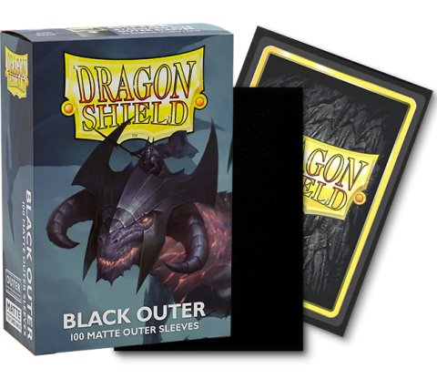Dragon Shield - Outer Sleeves - Matte Black (100)