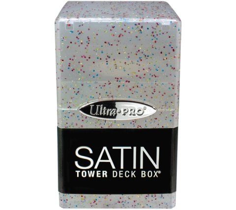 Deckbox Tower Satin - Glitter Clear
