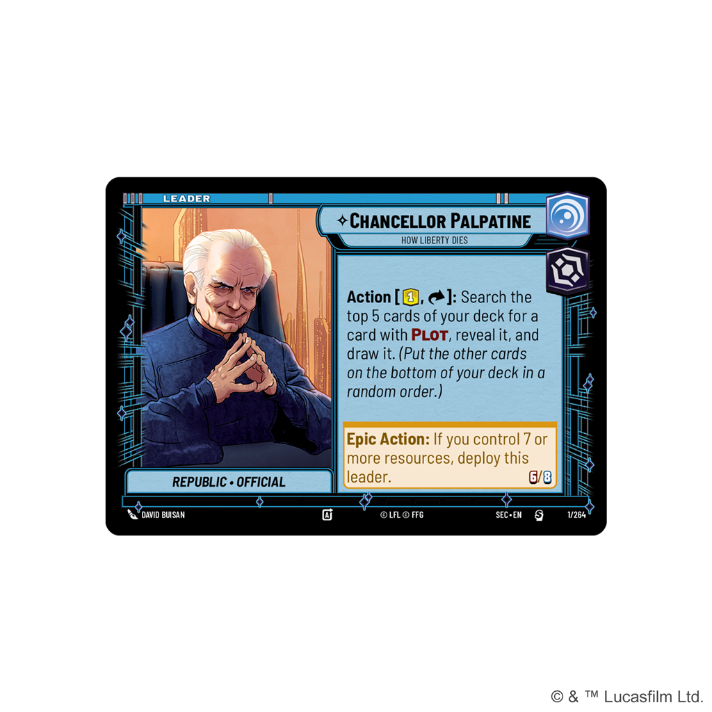 Star Wars Unlimited: Secrets of Power - Deck: Chancellor Palpatine