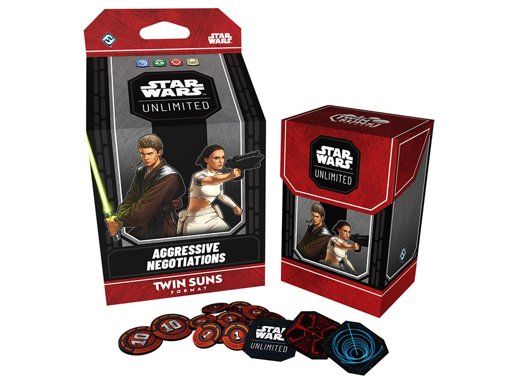 Star Wars: Unlimited - Aggressive Negotiations Twin Suns Deck