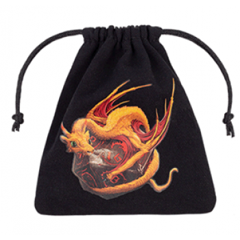 Dragon Black & adorable Dice Bag