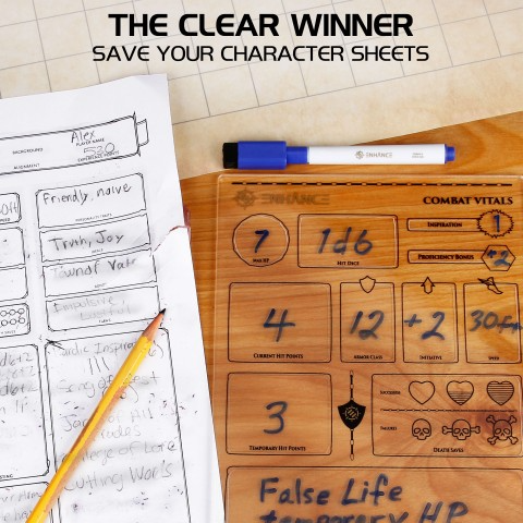 Enhance RPG Acrylic Character Sheet