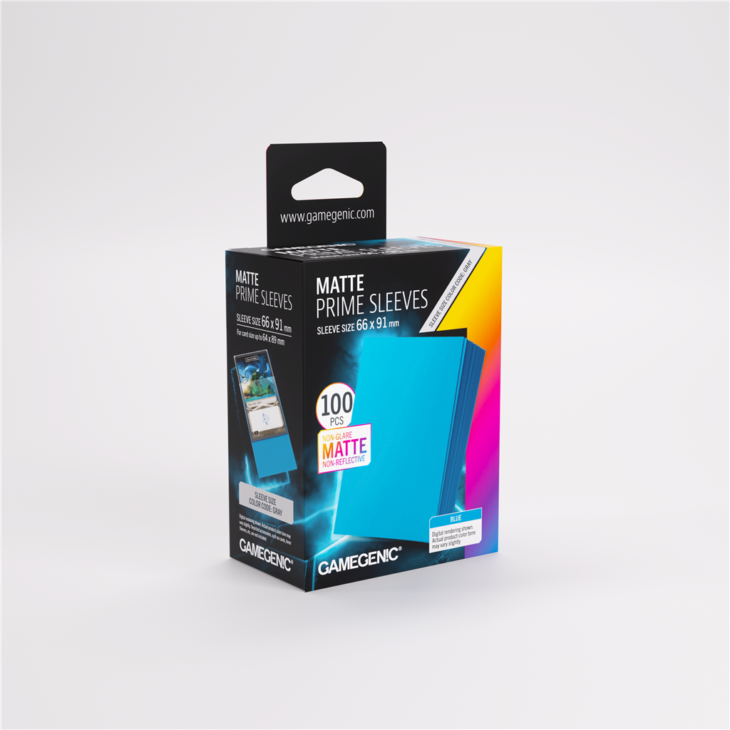 Sleeves: Pack Matte Prime Blue 66x91mm (100)