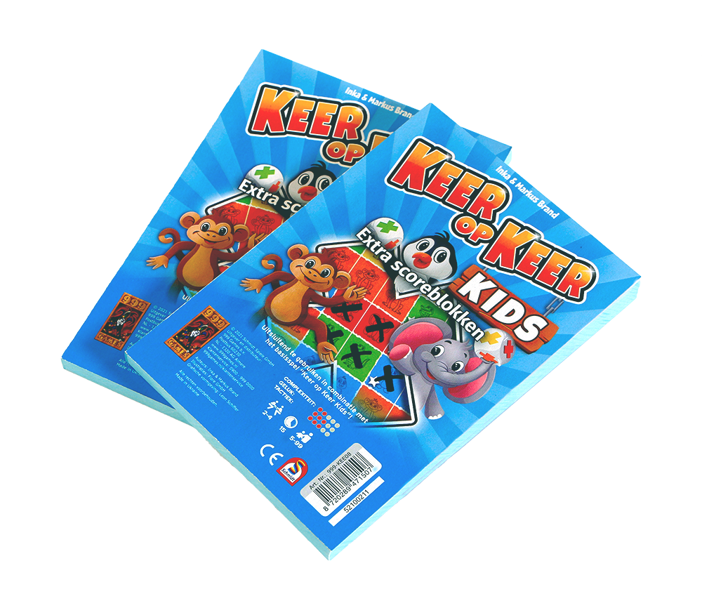 Scoreblokken Keer op Keer Kids twee stuks - Dobbelspel