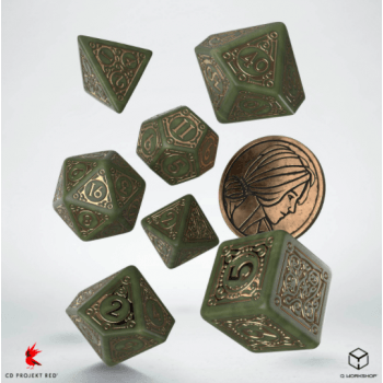 The Witcher Dice Set Triss Goud