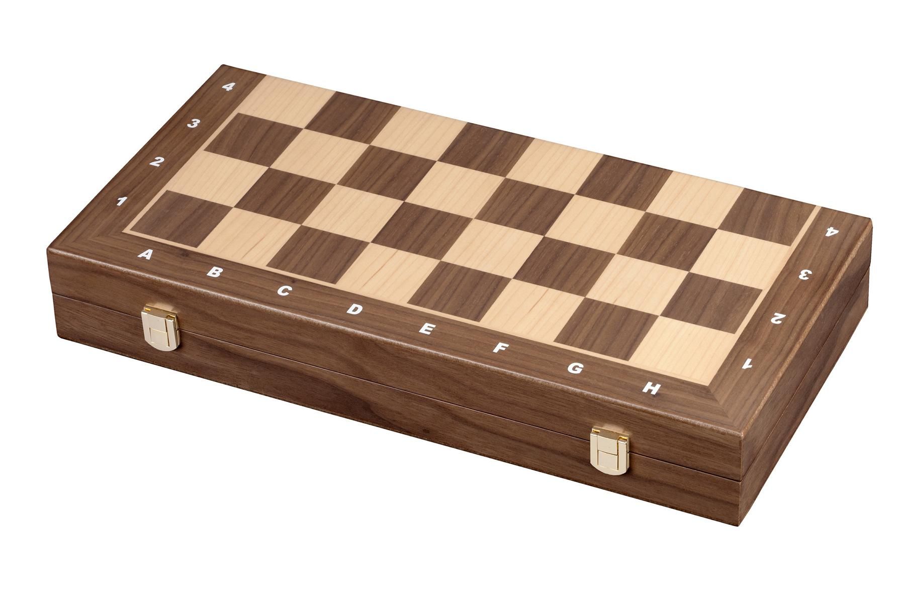 Schaakset Kassette Veld 43 mm, Koningshoogte 76 mm