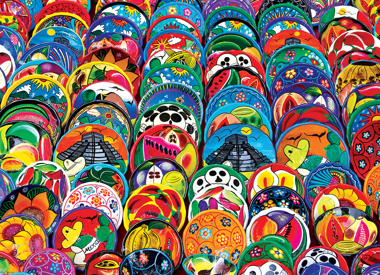 Puzzel: Mexican Ceramic Plates (1000)